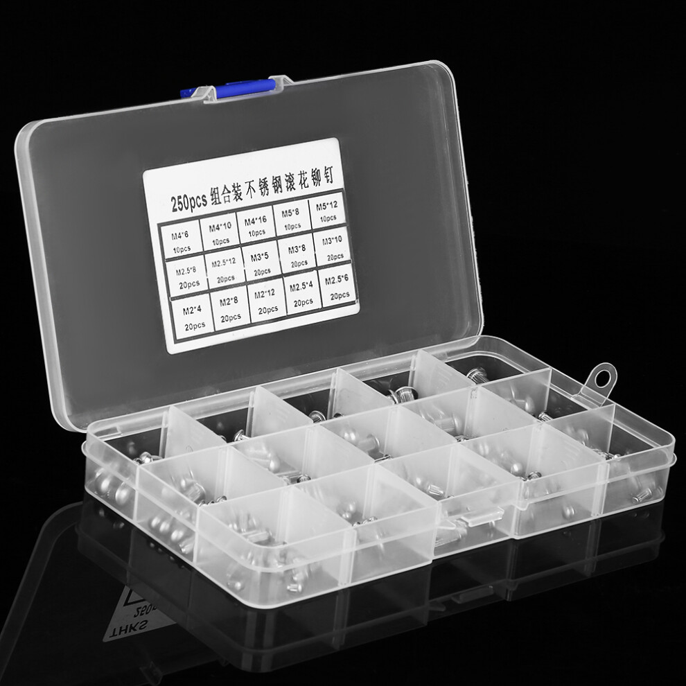 250pc M2-M5 Solid Rivet Assortment Box