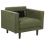 Beliani Armchair NURMO Fabric Dark Green 6