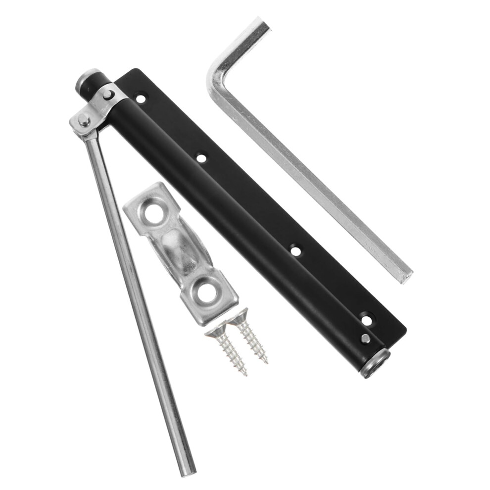 Automatic Door Closer Black Stainless Steel Silent Self Closing For Outward Opening Iron And Wooden Doors 9771547817703
