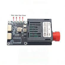 CVI 1080P+ TTL over Fiber Converter Optical Transceiver for Drone 20KM FC Fiber Optic Connector UART TTL SBUS