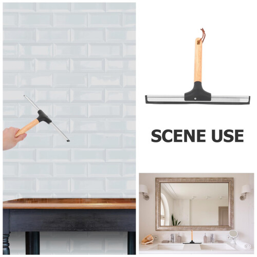 Shower Squeegee for Glass Doors with Flexible Rubber Blade, Easy Control and Ergonomic Handle 2