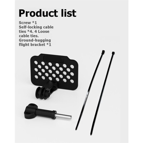 Action Camera Tow Hook Mount Professional-Grade Ground-Level Flight Perspective Stable Front Bumper Racing POV Bracket 1
