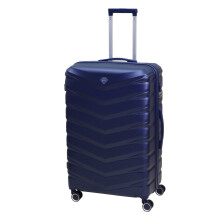 Travel Suitcase 28" Denver Blue Expandable Luggage Trolley 8-Wheel Hard ABS