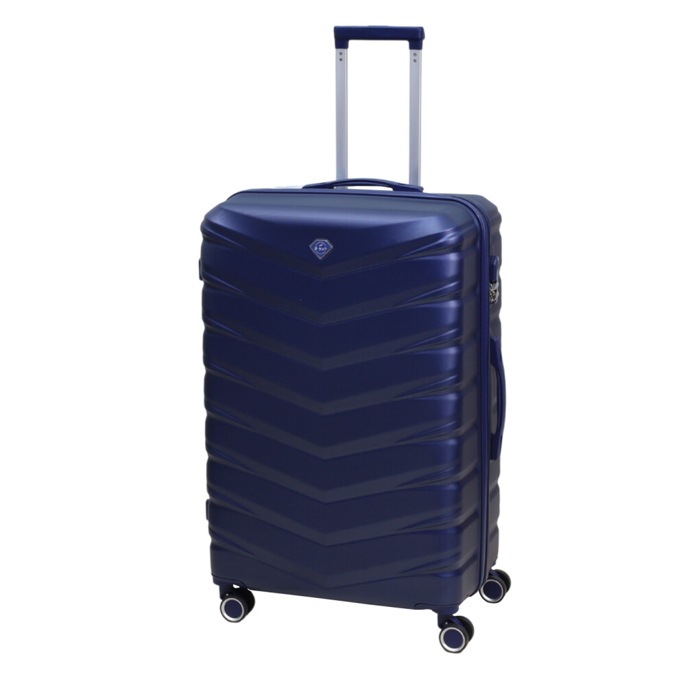 B-Pack Travel Suitcase 28" Denver Expandable Luggage Trolley 8-Wheel Hard Abs Blue
