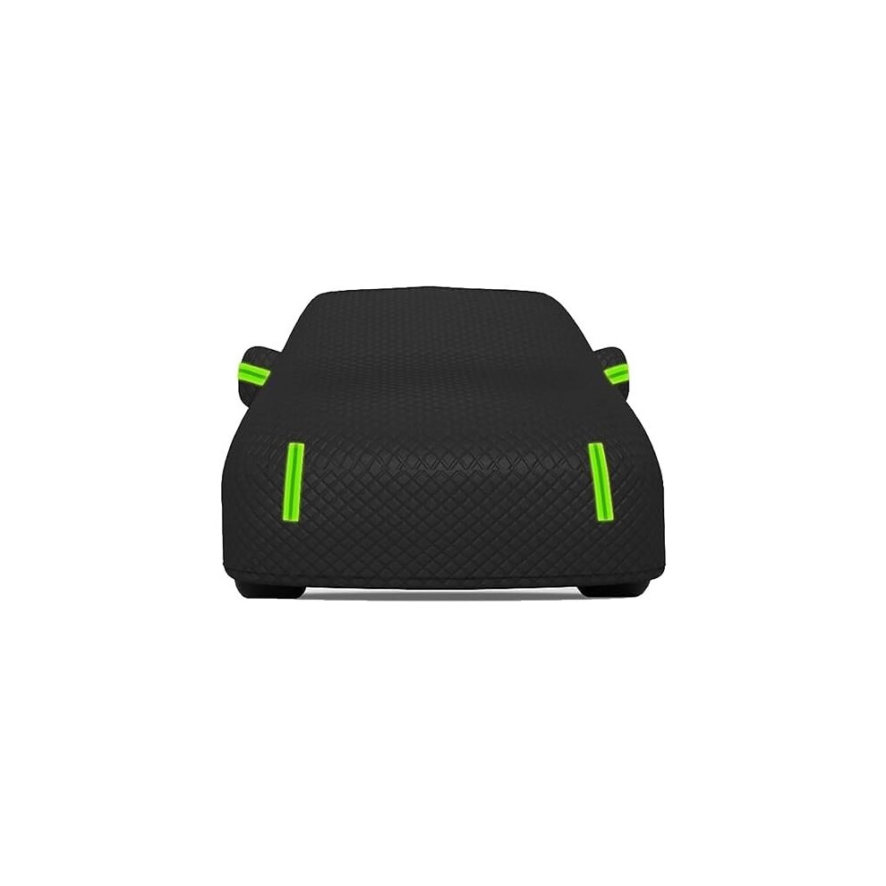 Car Cover Waterproof For Colorado 2015Â2024, AllâWeather Windproof Sunproof Protection With Reflective Strips Â Black/Green 9771547817758