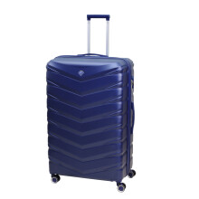 Travel Suitcase 32" Denver Blue Expandable Luggage Extra Large Trolley 8-Wheel