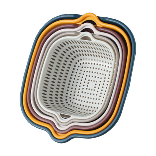 Drainage Basket For Food Assorted Color Pp 6pcs