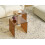 Beliani Set of 2 Side Tables KENDALL Tempered Glass Brown 2