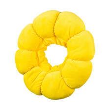 1Pc Pet Cat Collar Yellow PP Cotton Anti-Lick Recovery Neck Cone