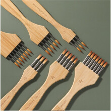 3-Delige Set Synthetische Kwasten voor Schilderen, Brede Mopkwasten, Surikomi-Kwast voor Aquarelverf, Verfkwast voor Kunstenaars B
