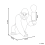 Beliani Table Lamp Gorilla HARAMBE Gold 3