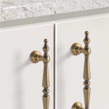 Solid Brass Furniture Handles Cupboard Wardrobe Dresser Shoe Drawer Vintage Bronze 192mm Hole Spacing