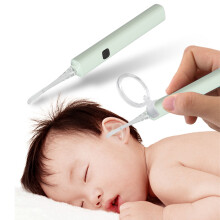 6Pcs Ear Pick Set USB Charging 500mAh Mint Green