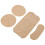 4pcs Castor Oil Pack Kit Khaki Adjustable Straps 1