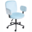 Beliani Desk Chair MORAGA Velvet Light Blue 4