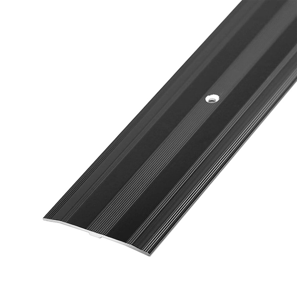 Aluminum Floor Transition Strip Black 90Cm Door Threshold Ramp For Uneven Floors Tile Carpet 9771547817956