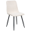 Beliani Set of 4 Dining Chairs TUSCOLA Fabric Light Beige 4
