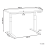 Beliani Electric Adjustable Standing Desk DESTINES 120 cm 72 cm Light Brown/ White 3