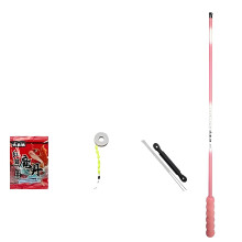 Compacts Children Fishing Poles With Nonslip Grip Light-pink