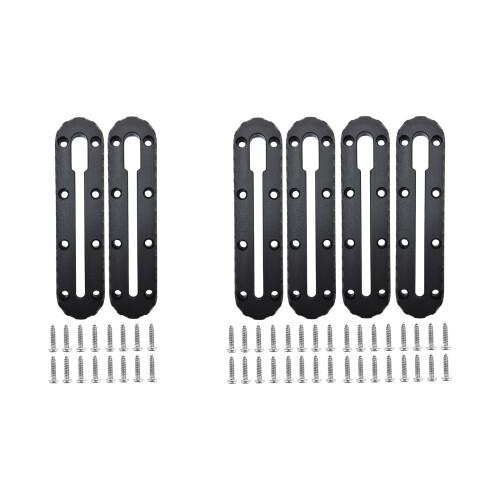 2/4Pcs Slide Track Rail Bracket Kayak Low Profile-4 pieces 1