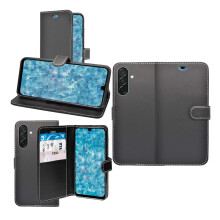 (Black) For Samsung Galaxy A37 Wallet Flip Pouch Case