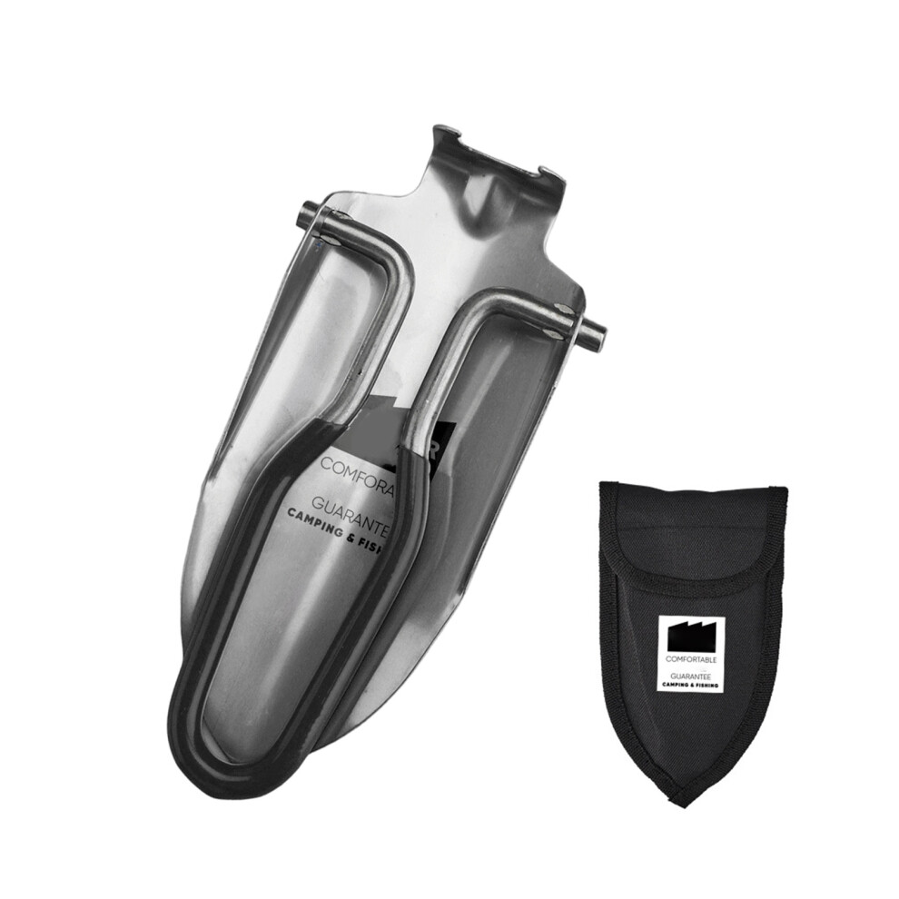 Heavy Type Stainless Steel Folding Shovel Multipurpose-Black 7704001081244