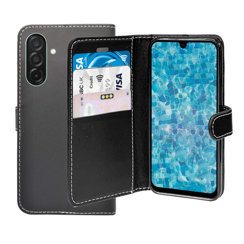 (Black) For Samsung Galaxy A37 Wallet Flip Pouch Case 2