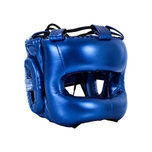 High Impact Boxing Helmet Boxing Head Protections with-Blue