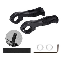 Nonslip Bicycles Handlebar Grips Soft Rubber Grip-Black