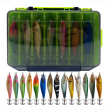 14Pcs Squid Jigs Hook Shrimp Lures for Fishing Squid Octopuses