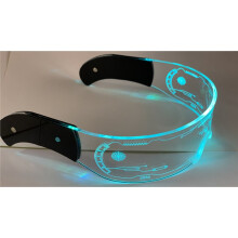 LED-Verlichte Brillen, Futuristische Glow-in-The-Dark Feestbrillen, Zonnebrillen, Nachtclub-, DJ- en Dansfeestdecoratie