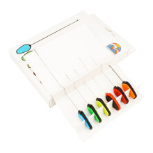 6Pcs Häkeln Haken Stringer Köder Nadel Hetze Bohrer Stringer