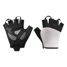Light weight Half Finger Cycling Gloves Shockproofed-White L