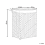 Beliani Laundry Basket with Lid MUCUBAJI Fabric Black 83 L 3