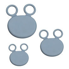 3lots Breathable Silicones Palms Cover For Baseball And-Gray