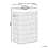 Beliani Laundry Basket with Lid TRANCURA Fabric Grey 72 L 3