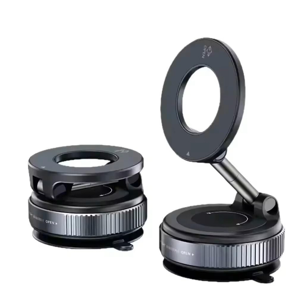 Magnetic Phone Holder With Strong Vacuum Suction, Foldable Car Mount For Iphone And Android 9351714440707