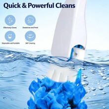 (Replacement Head)Refills Flushable Toilet Refills Toilet Brush Refill Pads For Toilet Bathroom And