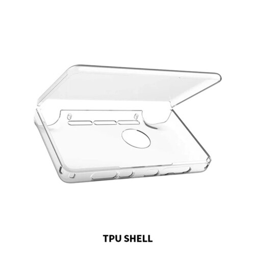 For AYN THOR Game Console TPU Case Storage Bag Portable THOR Flip Transparent Protective Soft Case Shell