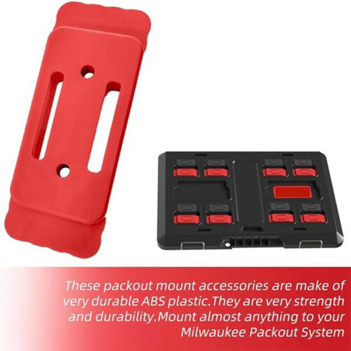 24Pack Mounting Feet for  Packout,for  Packout Accessories,Feet Mounting System with 48 Nails-Red 2