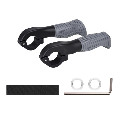 Easyly Install Bicycles Thumb Grips Universals Ergonomic-grey