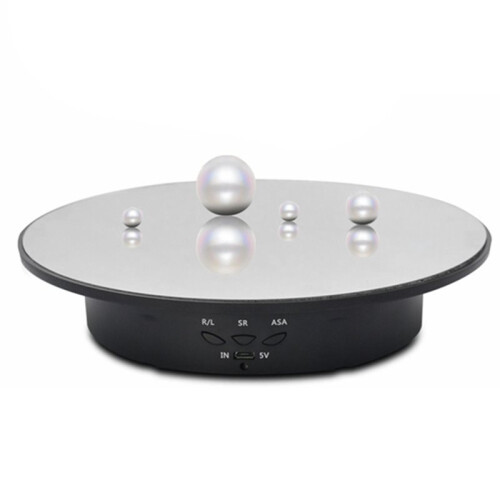 Motorized Rotating Display Stand, 360 Degree Electric Turntable for Photography, Jewelry, and More 1