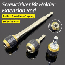 50mm 60mm 150mm 3-Piece Set Hex Shank Screwdriver Bit Holder Quick Release Adapter for Impact Driver