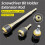 50mm 60mm 150mm 3-Piece Set Hex Shank Screwdriver Bit Holder Quick Release Adapter for Impact Driver 2