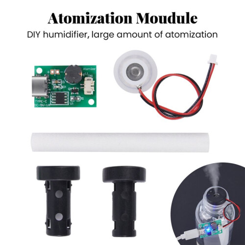 5PCS DC5V 1A USB Ultrasonic Spray Humidifier Atomization Drive Module Type-C USB Interface for DIY Electronic Experiment 1