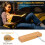 Lampe de Lecture LED à Intensité Variable, 3 Couleurs, Lampe de Lecture Plate, Rechargeable, avec Base en Bois 6