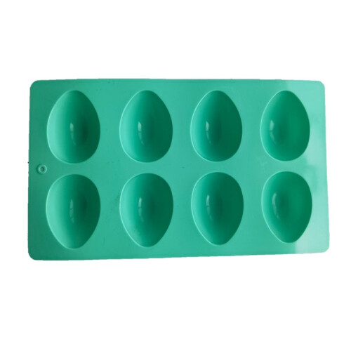 3-Pack Egg Shaped Silicone Molds for Baking, Jello, and Chocolate - Oven Safe, Multi-Purpose 2
