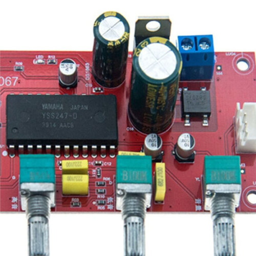 Placa Amplificadora de Áudio + Módulo Pré-Amplificador com Driver BA3880BBE com Ajuste de Tom e Suporte A Som Surround com BBE