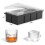 Eight-Compartment Square Silicone Ice Grinding Tool, Large Stackable, with Lid, Suitable for Freezers. 7