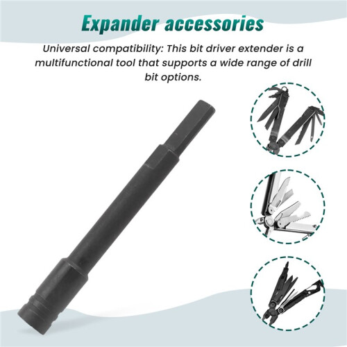 Bit Driver Extender Add- Accessory for Multi-Tools,1/4inch Hex Bits Adapter for ,Surge,Wave